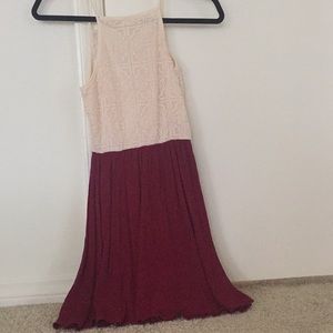 Small Red and white dress